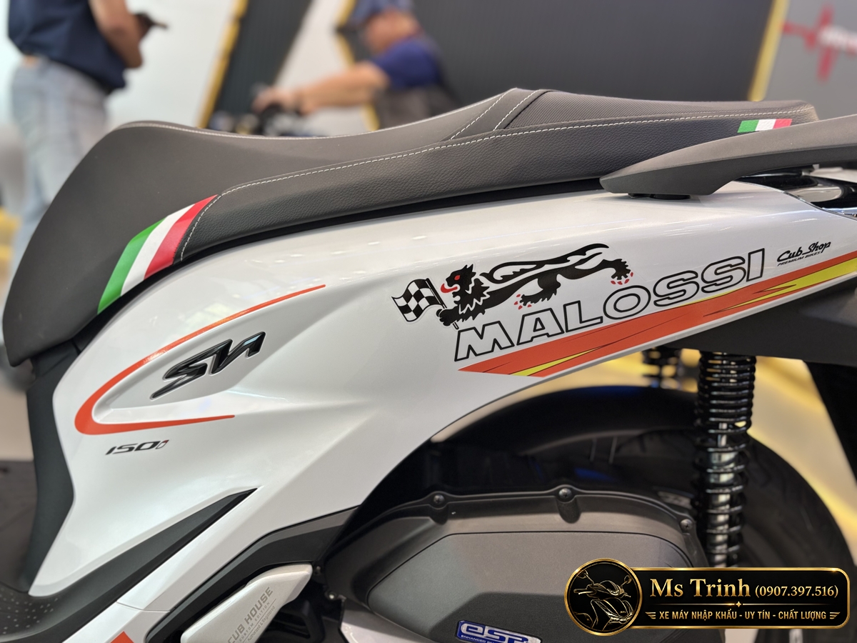 Honda SH150 Ý Malossi 2026 tại Vĩnh Long - Tem custom thể thao, dáng SH thanh lịch