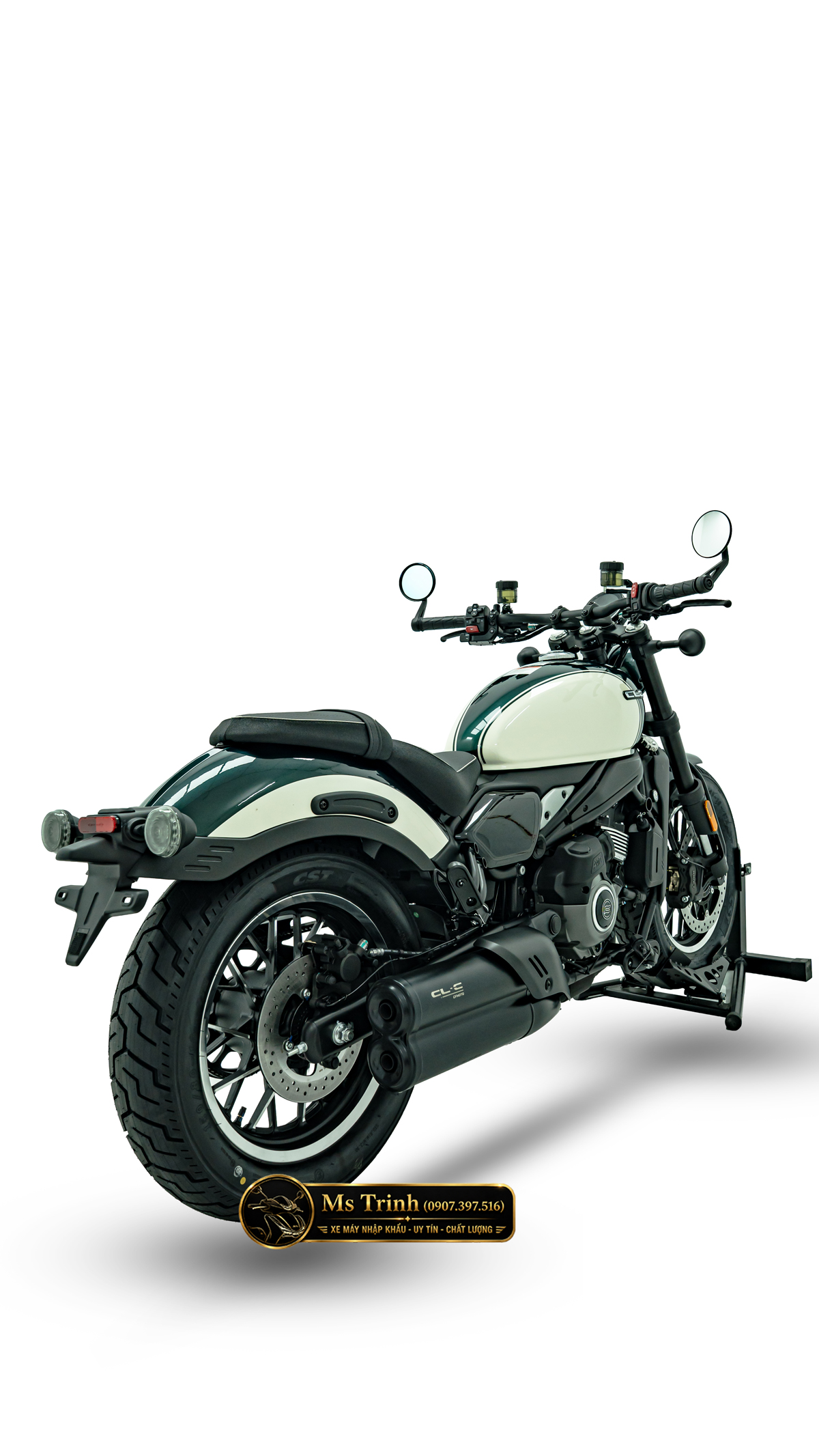 CFMOTO 450CL-C AMT Vĩnh Long Cruiser 449cc số tự động, giá 167 triệu