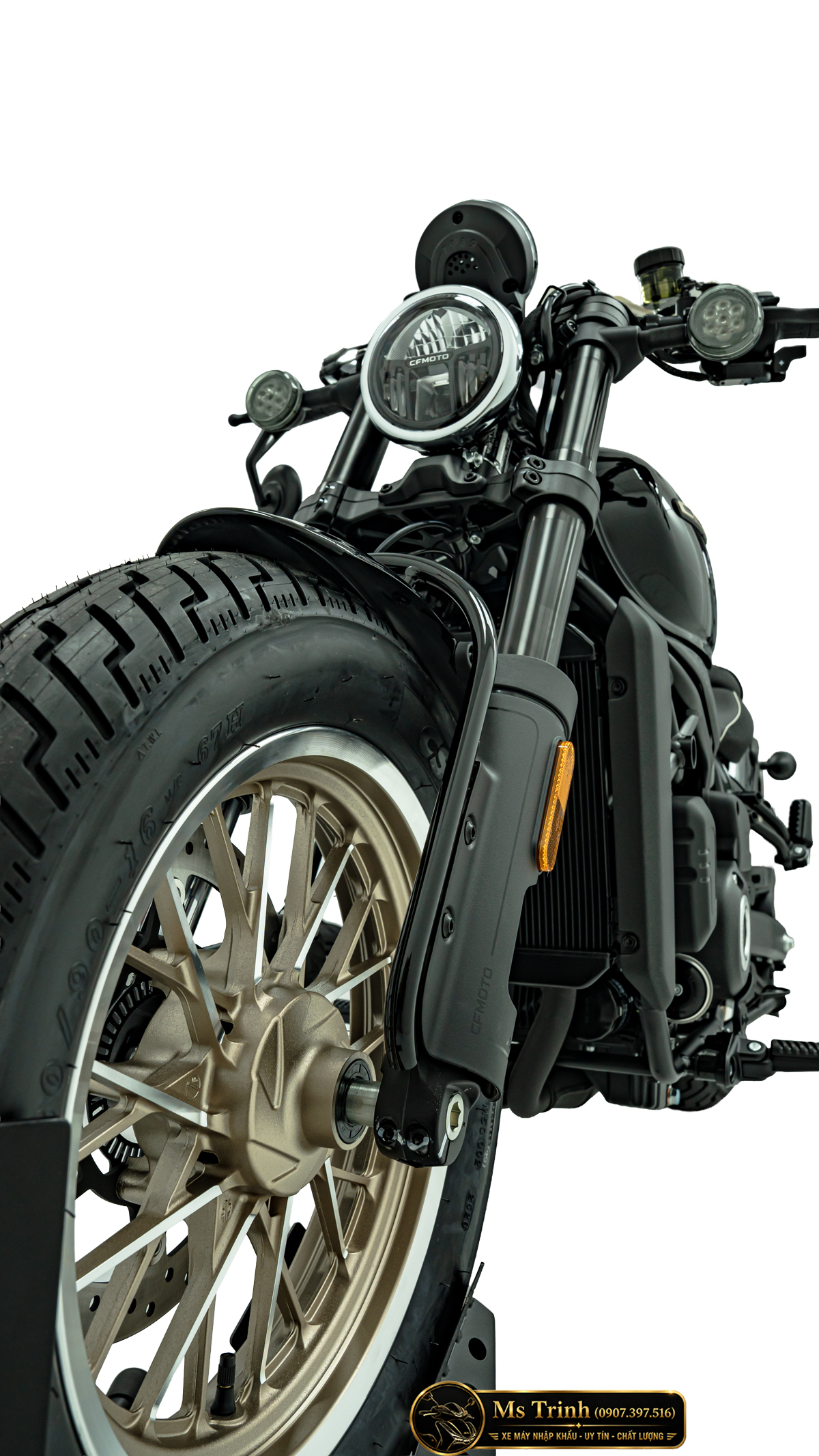 CFMOTO 450CL-C AMT Vĩnh Long Cruiser 449cc số tự động, giá 167 triệu