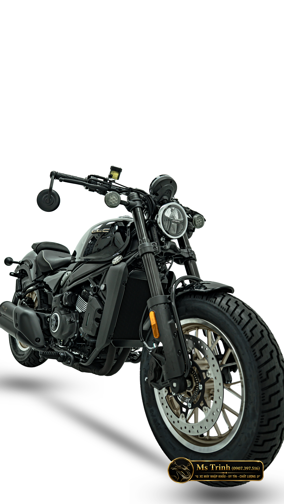CFMOTO 450CL-C AMT Vĩnh Long Cruiser 449cc số tự động, giá 167 triệu