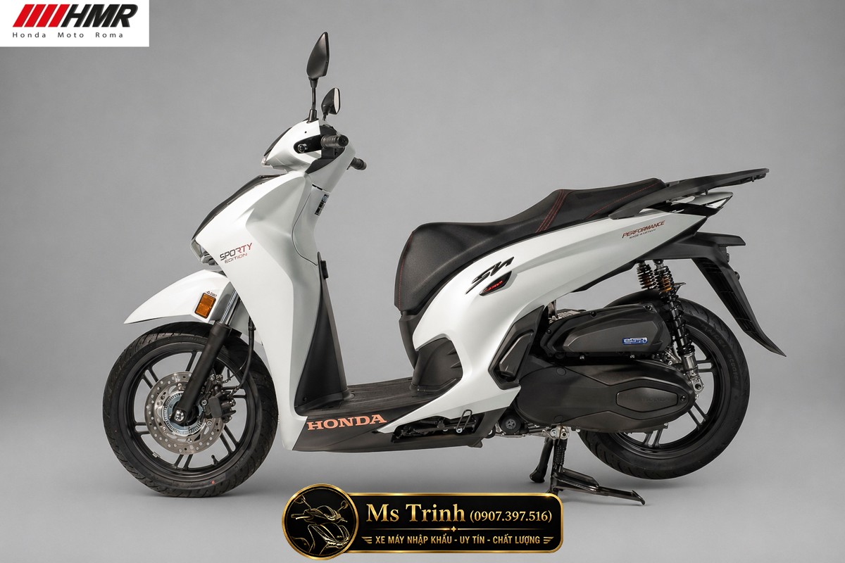 Honda SH350i nhập Ý 2026 tại Vĩnh Long - SH350i Sporty Trắng Nhám, Xám Bóng Đẳng Cấp Chuẩn Ý