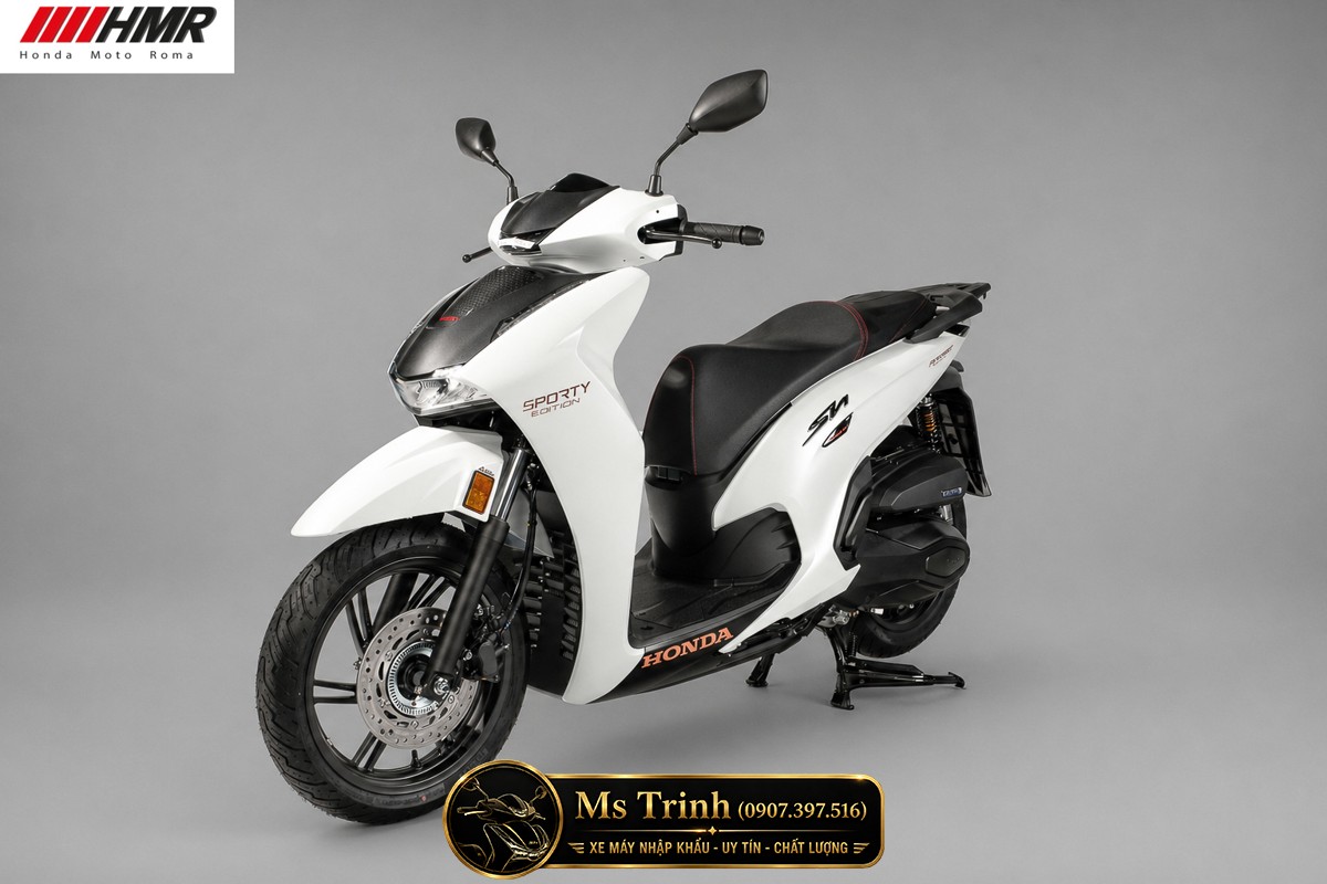 Honda SH350i nhập Ý 2026 tại Vĩnh Long - SH350i Sporty Trắng Nhám, Xám Bóng Đẳng Cấp Chuẩn Ý