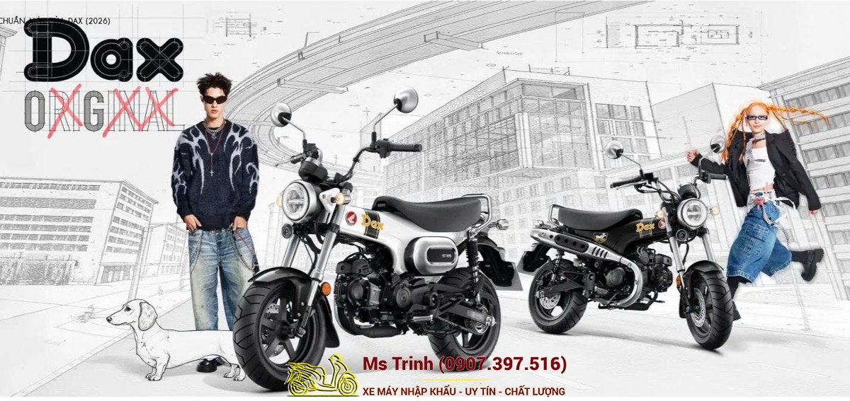 Honda Dax ST125 2026 tại Vĩnh Long - Minibike huyền thoại khung T-Bone đầy cá tính
