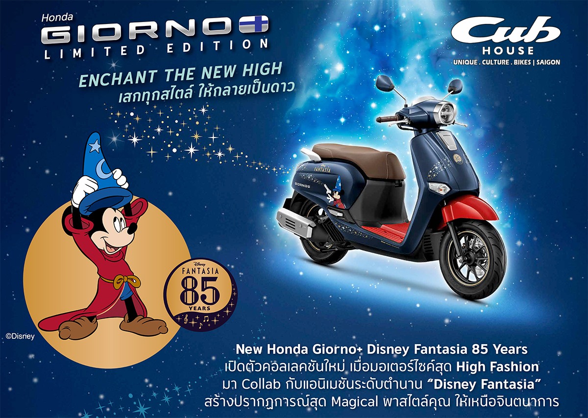 Honda Giorno+ Disney Fantasia 85, Bản Giới Hạn 2.000 xe tại Vĩnh Long
