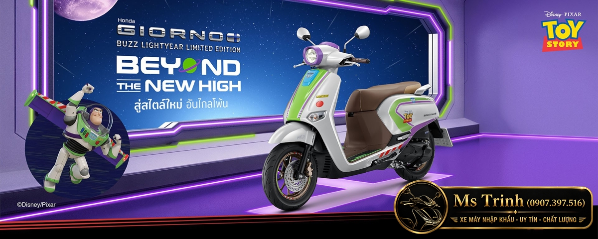 Honda Giorno+ Buzz Lightyear Limited Edition 2026 Bản giới hạn 2.000 xe tại Vĩnh Long