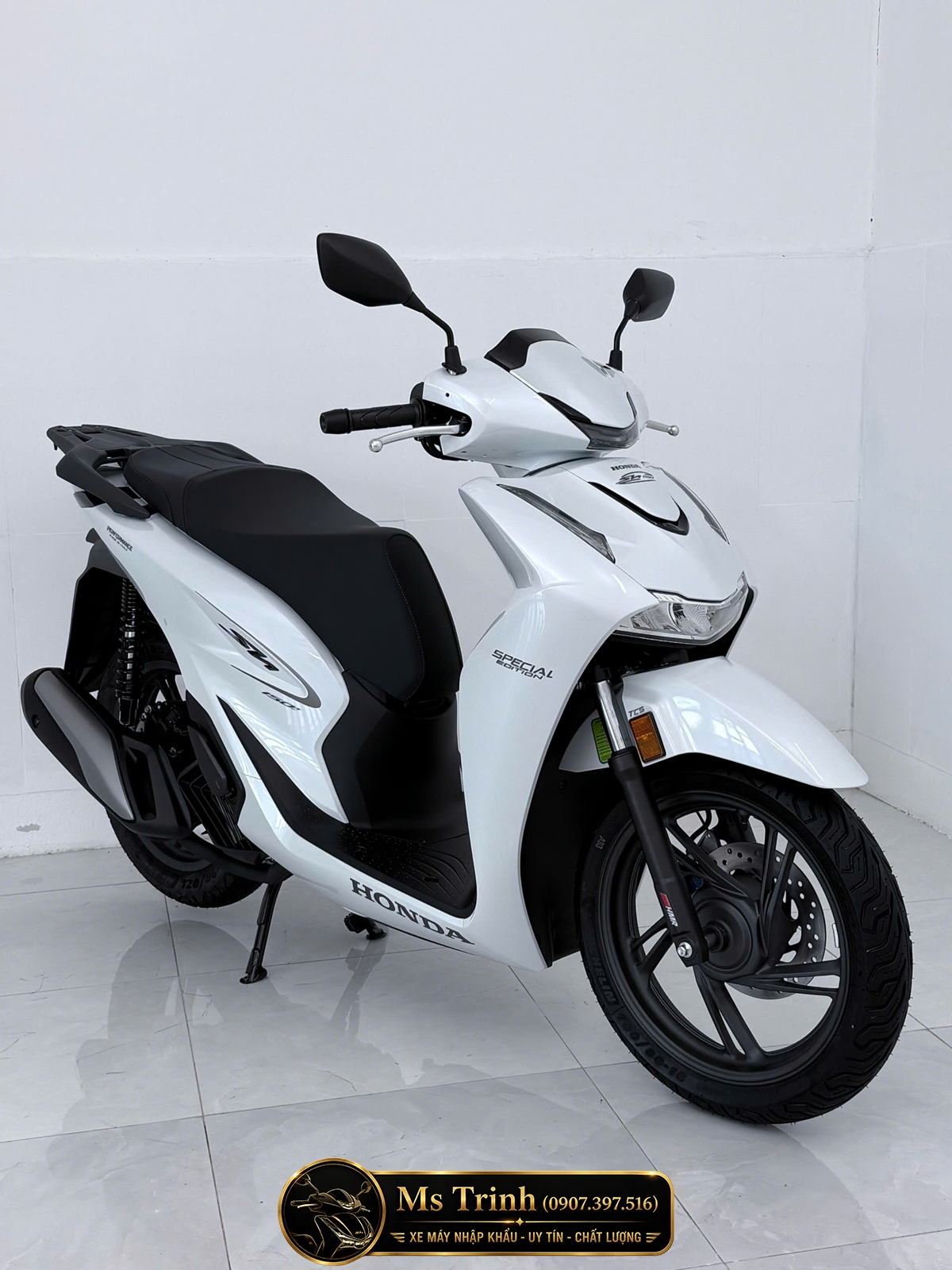 Honda SH150i Special Edition Standard nhập HMR Ý màu trắng tại Vĩnh Long: Giá trị nằm trong từng chi tiết nguyên bản