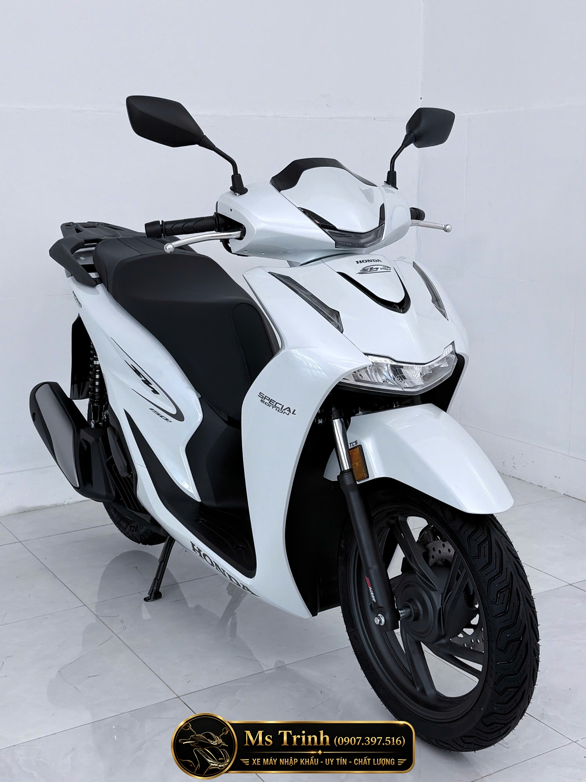 Honda SH150i Special Edition Standard nhập HMR Ý màu trắng tại Vĩnh Long: Giá trị nằm trong từng chi tiết nguyên bản