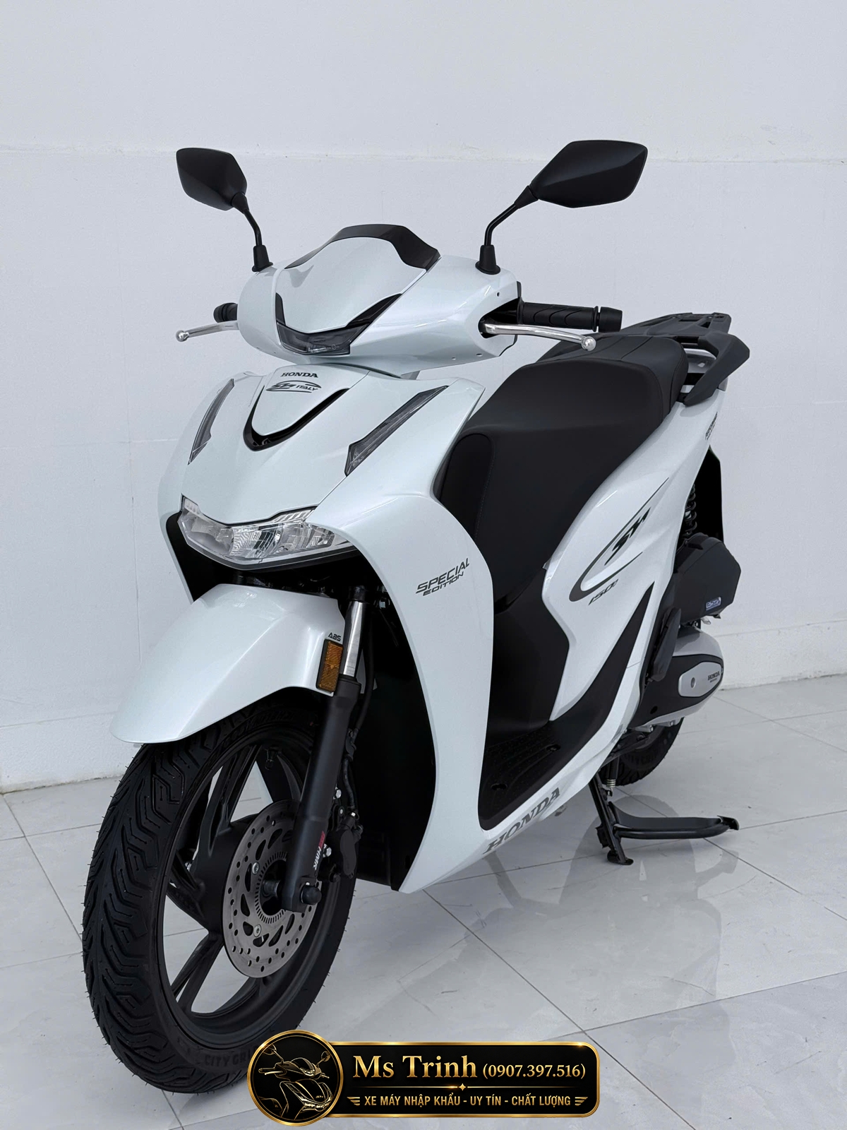 Honda SH150i Special Edition Standard nhập HMR Ý màu trắng tại Vĩnh Long: Giá trị nằm trong từng chi tiết nguyên bản