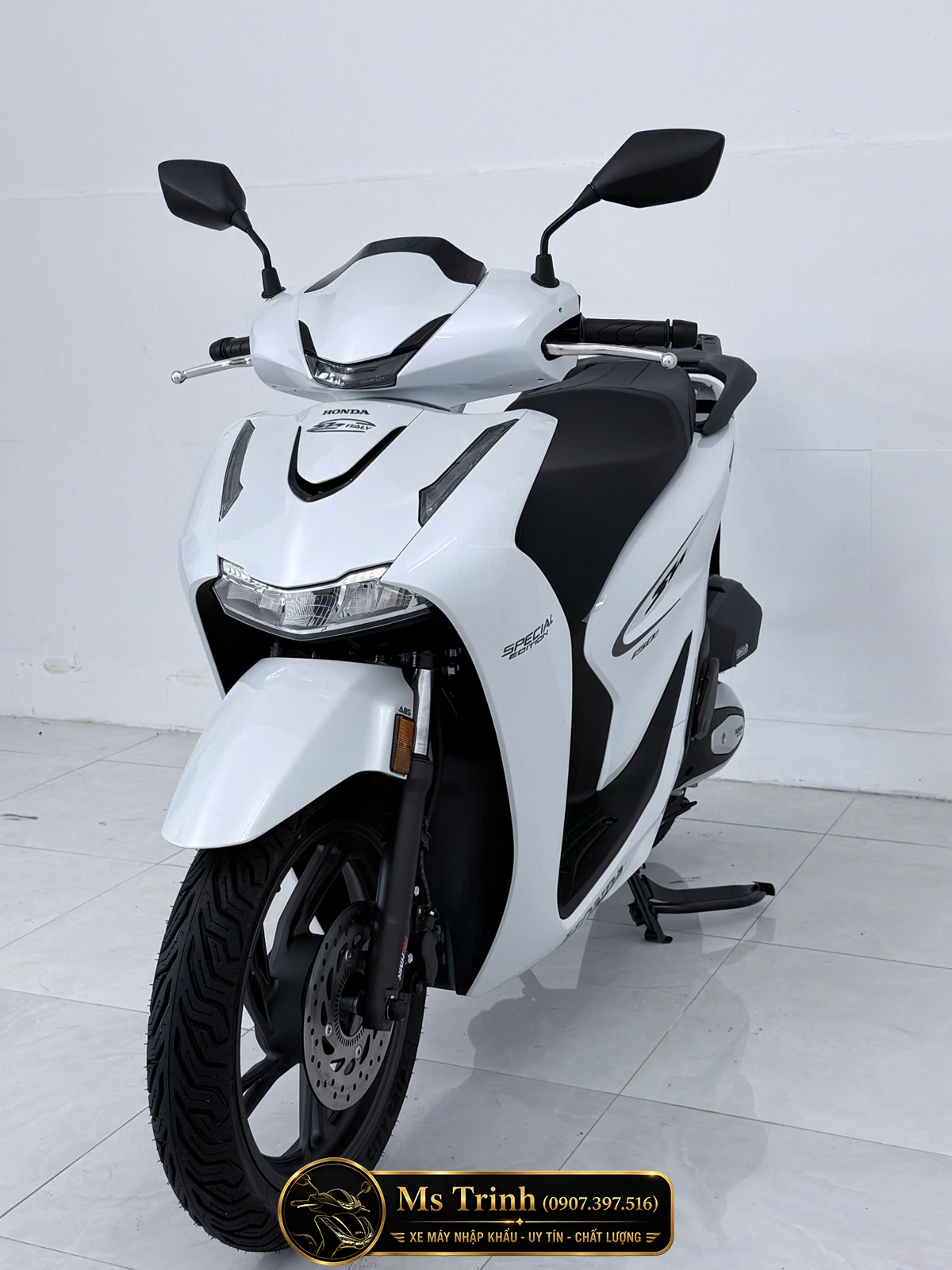 Honda SH150i Special Edition Standard nhập HMR Ý màu trắng tại Vĩnh Long: Giá trị nằm trong từng chi tiết nguyên bản