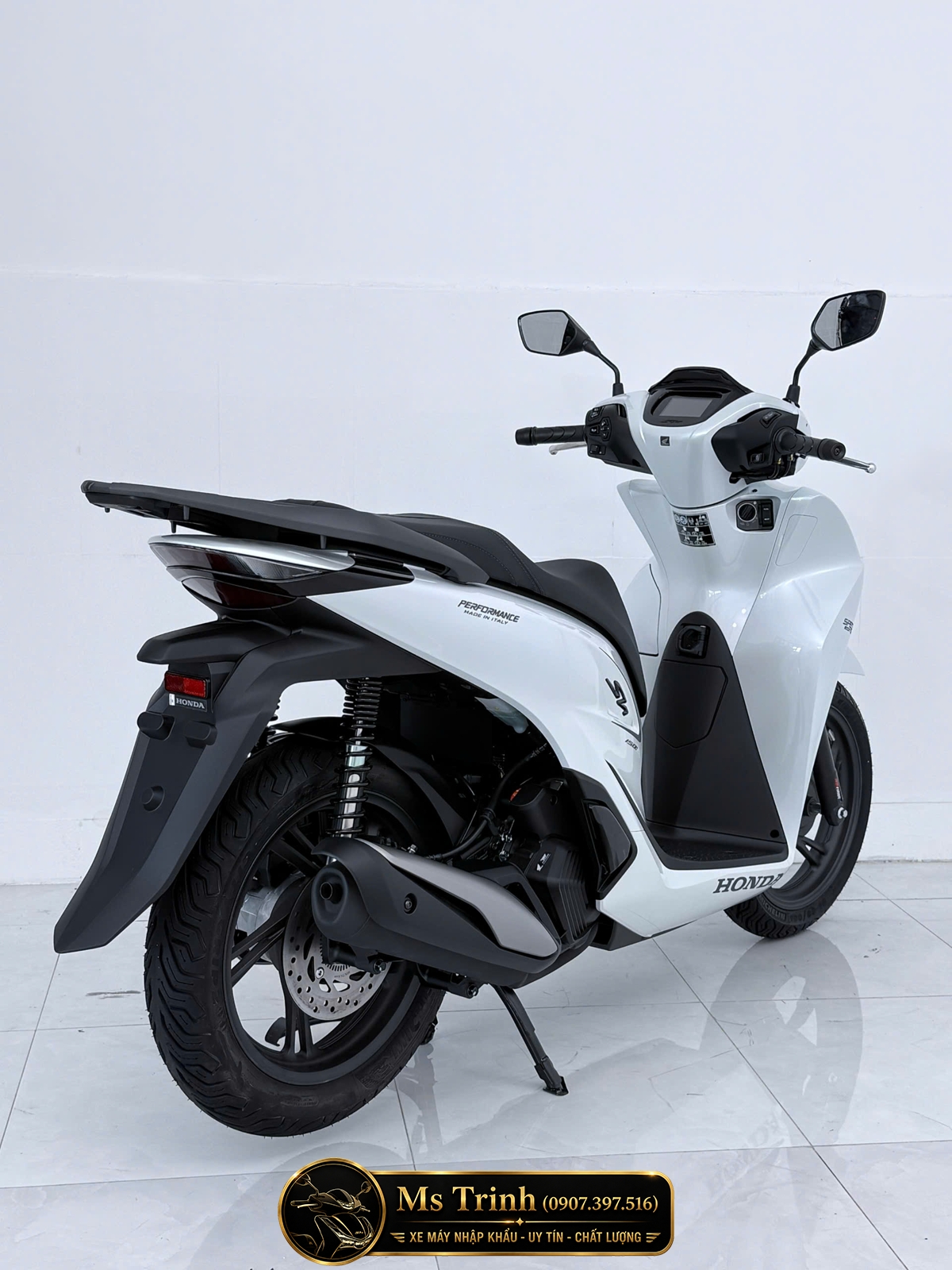 Honda SH150i Special Edition Standard nhập HMR Ý màu trắng tại Vĩnh Long: Giá trị nằm trong từng chi tiết nguyên bản