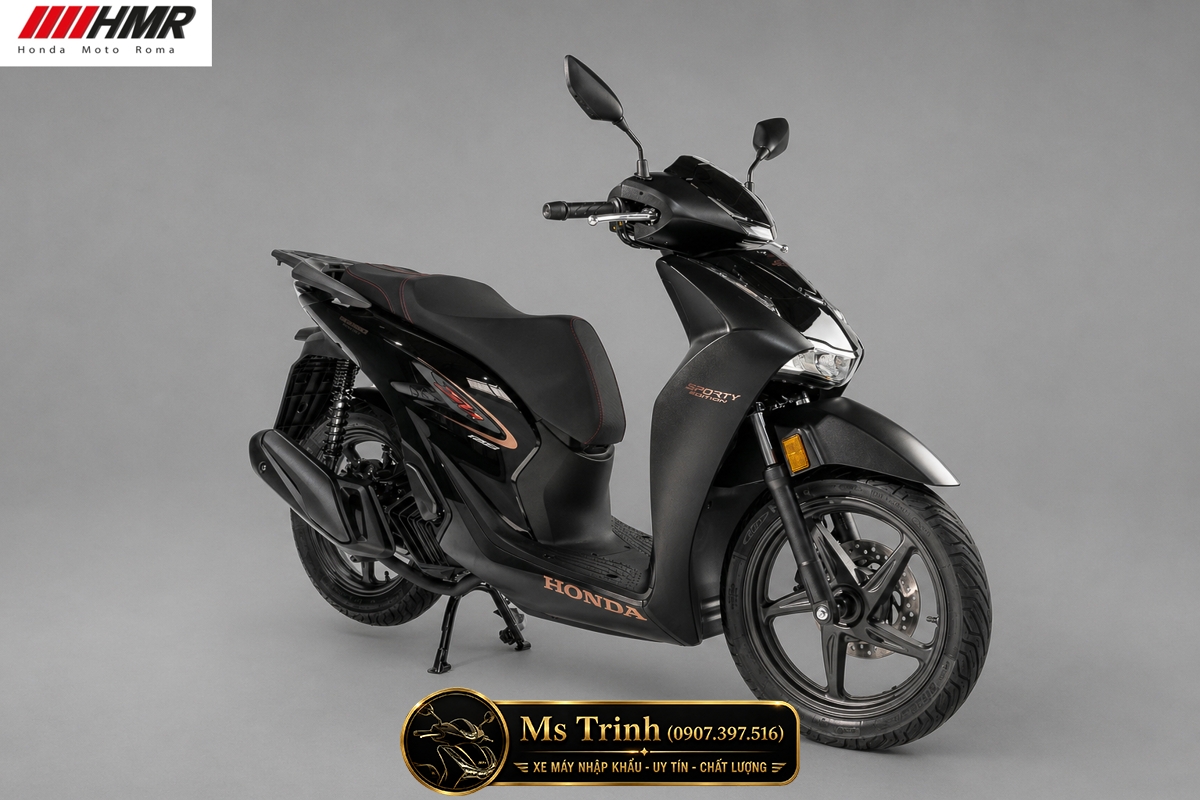 Honda SH150i nhập Ý 2026 Sporty màu đen tại Vĩnh Long - Mẫu SH Ý cao cấp được săn đón nhất hiện nay