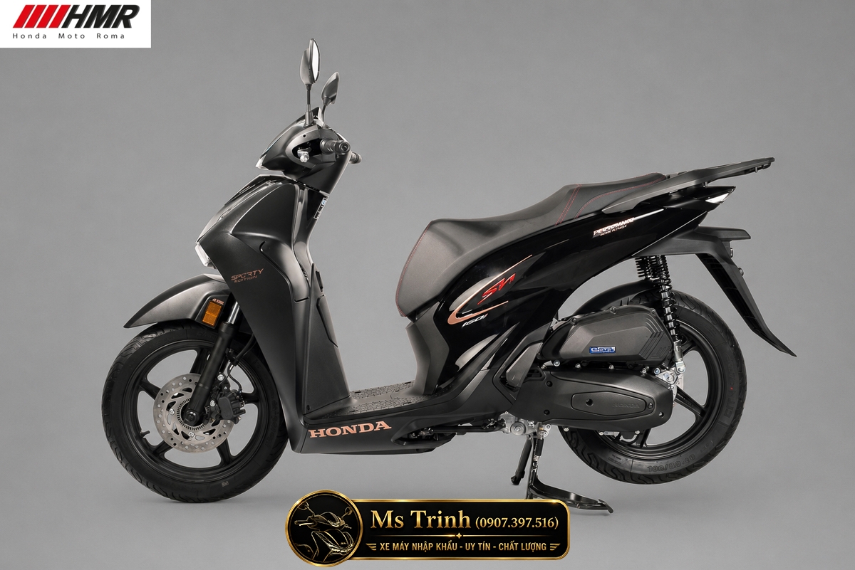 Honda SH150i nhập Ý 2026 Sporty màu đen tại Vĩnh Long - Mẫu SH Ý cao cấp được săn đón nhất hiện nay