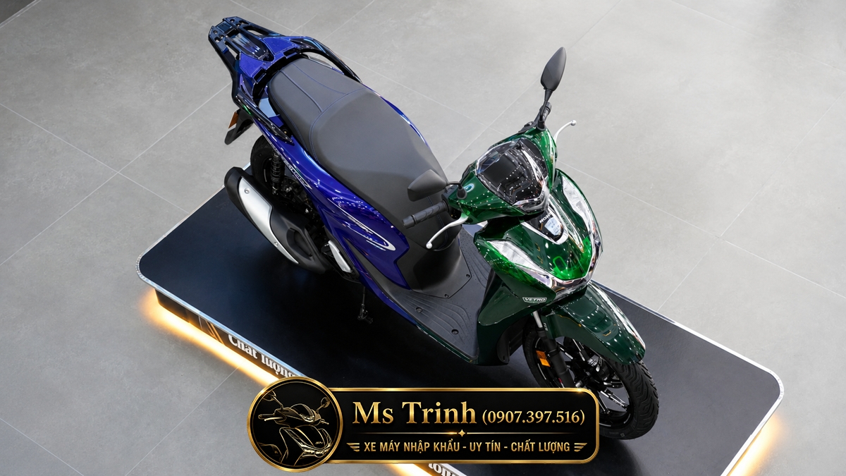 Honda SH150i Vetro Green - Sapphire tại Vĩnh Long: SH Ý Limited 200 xe