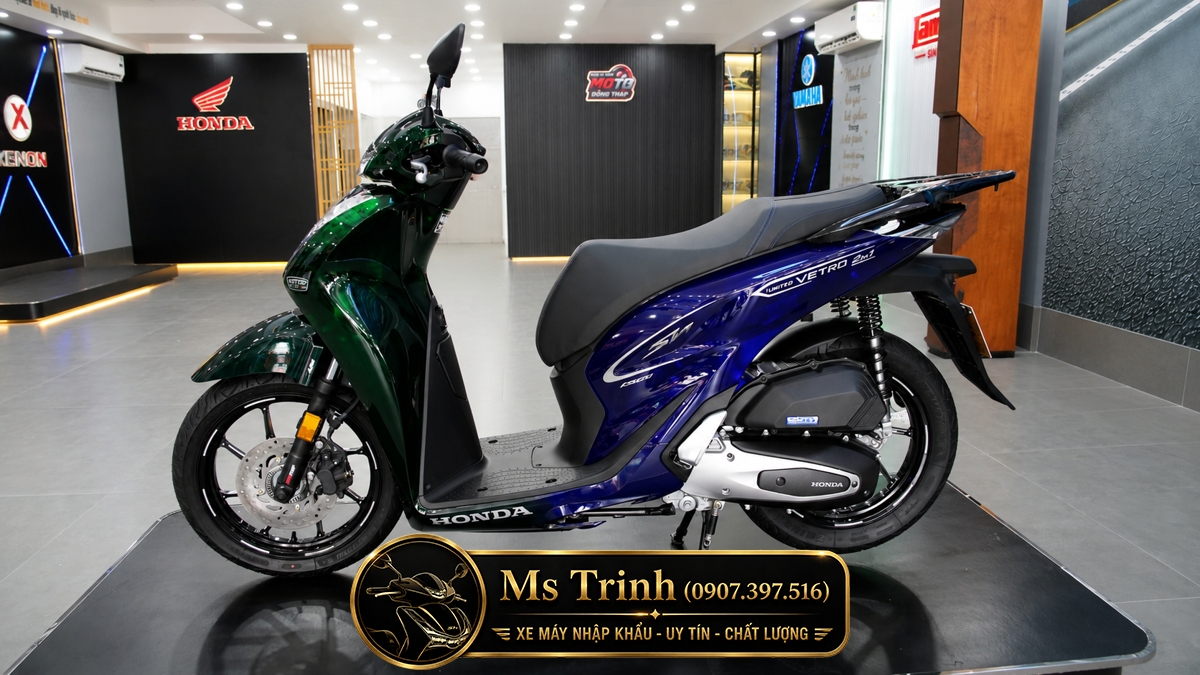 Honda SH150i Vetro Green - Sapphire tại Vĩnh Long: SH Ý Limited 200 xe