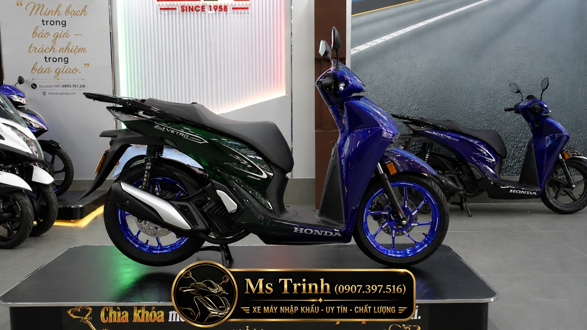 Honda SH150i Vetro Sapphire - Green tại Vĩnh Long: SH Ý 2 trong 1 giới hạn 200 xe