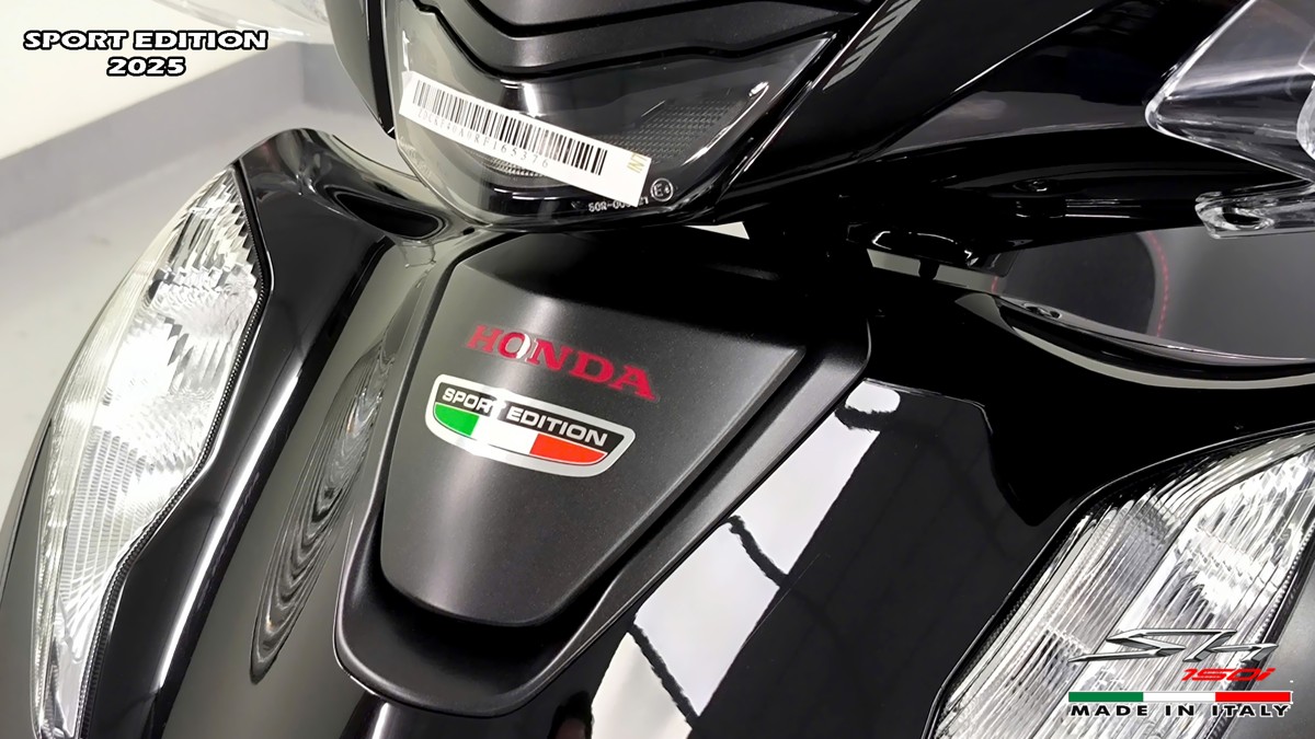 Honda SH150i 2025 Italy Sport Edition Màu Đen, Nhập Chính Hãng, Giá Rẻ tại Vĩnh Long