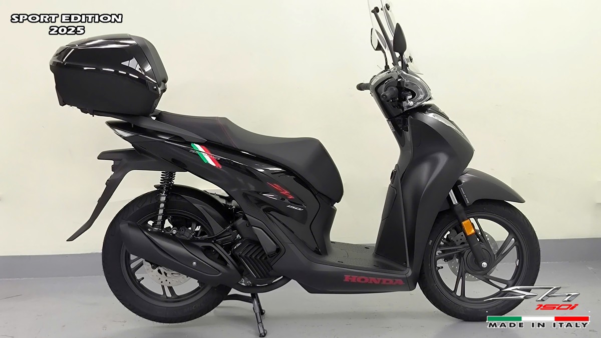 Honda SH150i 2025 Italy Sport Edition Màu Đen, Nhập Chính Hãng, Giá Rẻ tại Vĩnh Long