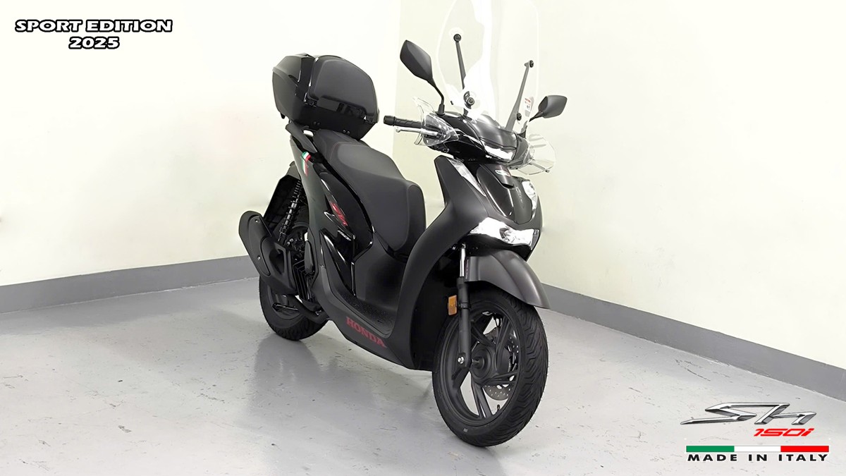 Honda SH150i 2025 Italy Sport Edition Màu Đen, Nhập Chính Hãng, Giá Rẻ tại Vĩnh Long