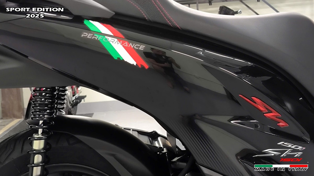 Honda SH150i 2025 Italy Sport Edition Màu Đen, Nhập Chính Hãng, Giá Rẻ tại Vĩnh Long