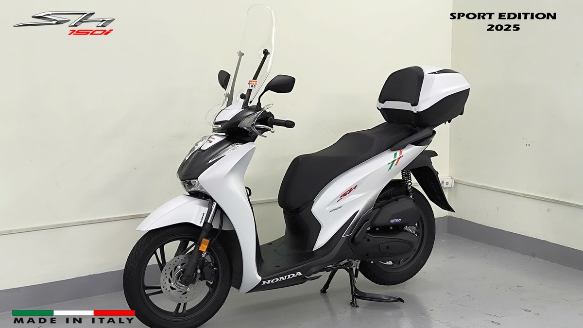 Honda SH150i Sport Edition 2025 Trắng, Made In Italy, Nhập Chính Hãng tại Vĩnh Long