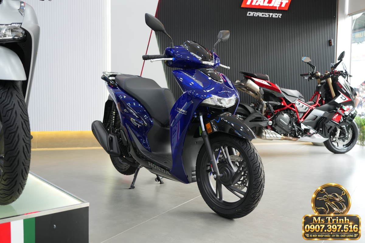 Honda SH150 Vetro Blue 2027 tại Vĩnh Long - Xanh Sapphire trong suốt, nhập Ý sang trọng