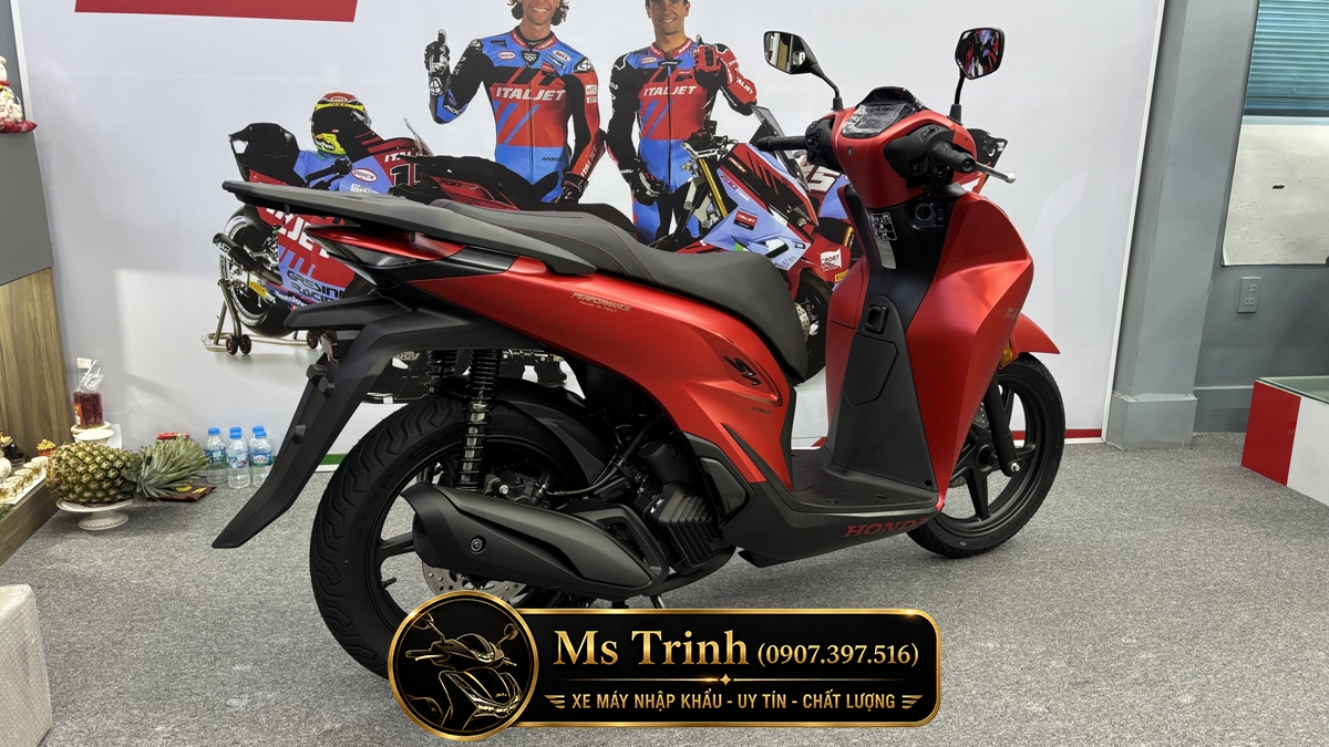 Honda SH150 Ý 2026 màu đỏ Sporty New Concept tại Vĩnh Long: Giá trị khác biệt của một chiếc SH nhập khẩu