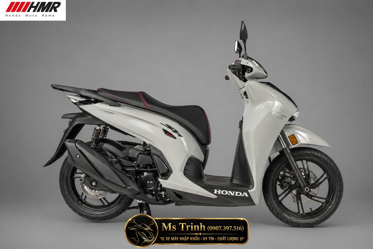 Honda SH350i nhập Ý 2026 tại Vĩnh Long - SH350i Sporty Trắng Nhám, Xám Bóng Đẳng Cấp Chuẩn Ý