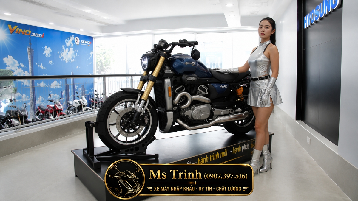 Hyosung GV350X tại Vĩnh Long - Cruiser 350cc Phong Cách Mỹ Cơ Bắp, Cá Tính