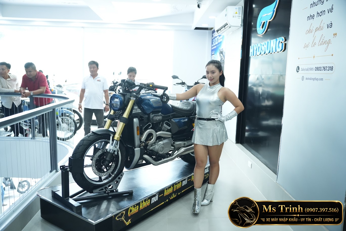 Hyosung GV350X tại Vĩnh Long - Cruiser 350cc Phong Cách Mỹ Cơ Bắp, Cá Tính