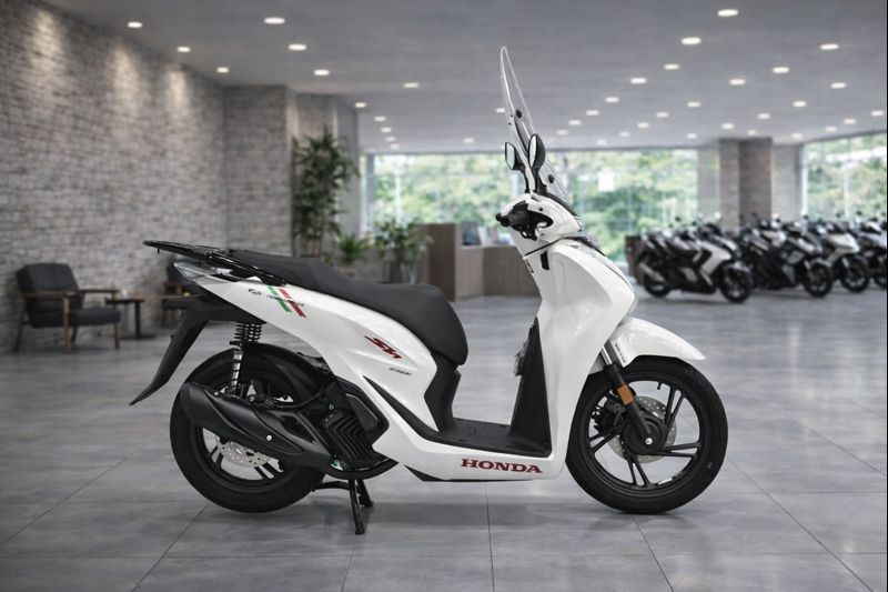 Honda SH150 trắng pha lê nhập Ý 2026 tại Vĩnh Long - Sport Edition chính ngạch, chuẩn chất Ý