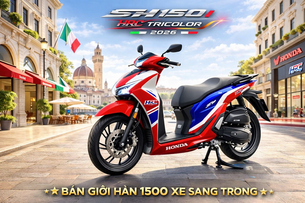 Honda Sh150 HRC 2026 Special Editon tại Vĩnh Long - Siêu phẩm SH Ý giới hạn 500 xe toàn cầu