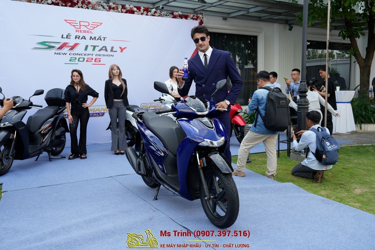 Honda SH150 Vetro Blue 2026 Limited Edition - Siêu phẩm SH Ý dàn áo xanh trong suốt cực hiếm tại Vĩnh Long